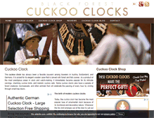 Tablet Screenshot of cuckooclock.org